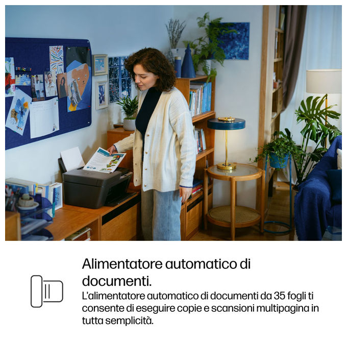 HP DeskJet 4330, stampante multifunzione inkjet wireless, stampa copia scansione, Wi-Fi, ADF, colore, A4