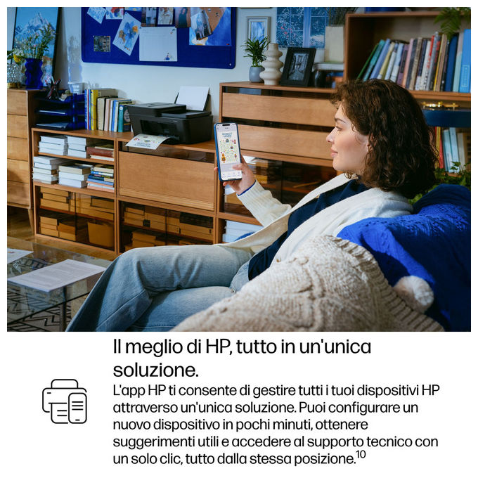 HP DeskJet 4330, stampante multifunzione inkjet wireless, stampa copia scansione, Wi-Fi, ADF, colore, A4