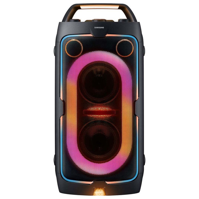 Samsung cassa bluetooth MX-ST40F, 160W, party speaker portatile, autonomia 12 ore, IPX4, Party Lights+, nera