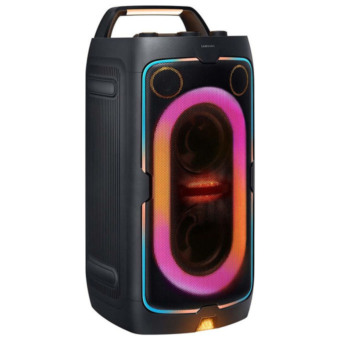 Samsung cassa bluetooth MX-ST40F, 160W, party speaker portatile, autonomia 12 ore, IPX4, Party Lights+, nera