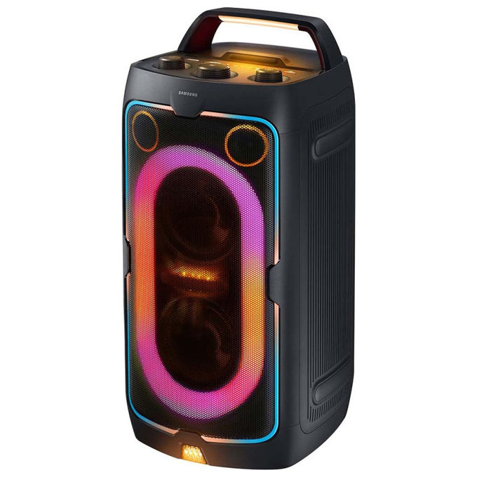 Samsung cassa bluetooth MX-ST40F, 160W, party speaker portatile, autonomia 12 ore, IPX4, Party Lights+, nera