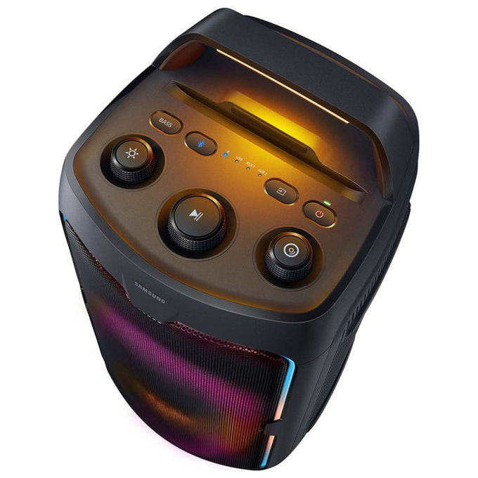 Samsung cassa bluetooth MX-ST40F, 160W, party speaker portatile, autonomia 12 ore, IPX4, Party Lights+, nera