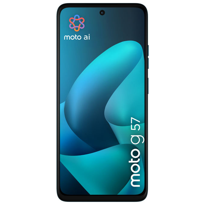 Motorola moto g57 5G, smartphone, 6.72 pollici 120Hz, Snapdragon 6s Gen 4, 8 GB RAM, 256 GB, fotocamera 50 MP Sony, batteria 5200 mAh, verde