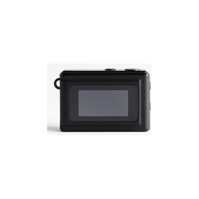 Nilox mini action cam portachiavi, 2 MP, HD 720p, 30fps, 5 filtri vintage, display LCD, microSD fino a 64 GB, nera