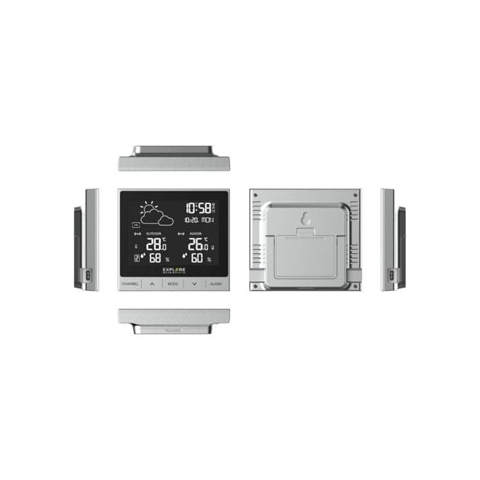 Explore Scientific stazione meteo digitale WSH5000, display LCD animato, temperatura e umidita', sensore incluso