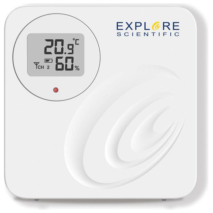 Explore Scientific stazione meteo digitale WSH5000, display LCD animato, temperatura e umidita', sensore incluso