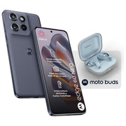 Motorola Edge 60 Neo, smartphone 5G, 8-256 GB, display P-OLED 6,36'', fotocamera 50 MP, Android 15, IP68, Grisaille, con Moto Buds