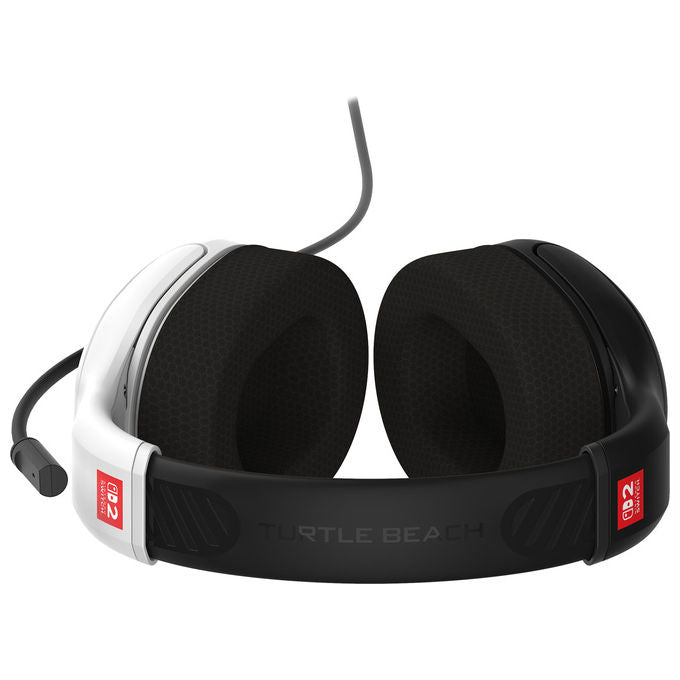 Turtle Beach Airlite Fit, cuffie gaming cablate, Nintendo Switch 2 licenza ufficiale, microfono con mute, nero e bianco