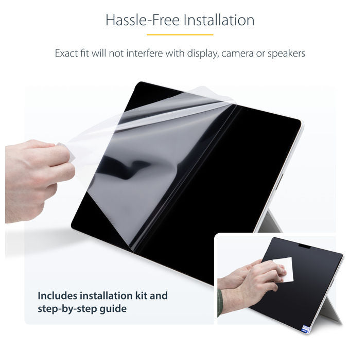 StarTech.com filtro privacy per Surface Pro 8-9-X 13 pollici, 4 posizioni, touch, anti-riflesso, riduzione luce blu 51%