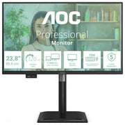 AOC 24P4CV monitor 23,8 pollici IPS Full HD 120Hz, USB-C 96W, hub USB 3.2, KVM, ethernet, regolazione altezza
