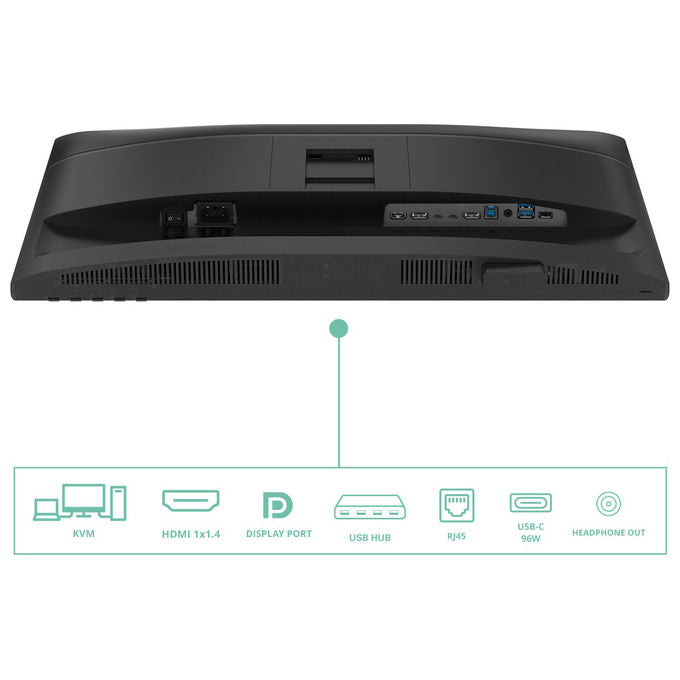 AOC 24P4CV monitor 23,8 pollici IPS Full HD 120Hz, USB-C 96W, hub USB 3.2, KVM, ethernet, regolazione altezza
