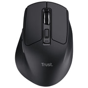 Trust Niven mouse wireless multidevice, ergonomico, silenzioso, ricaricabile, 3200 dpi, bluetooth, nero