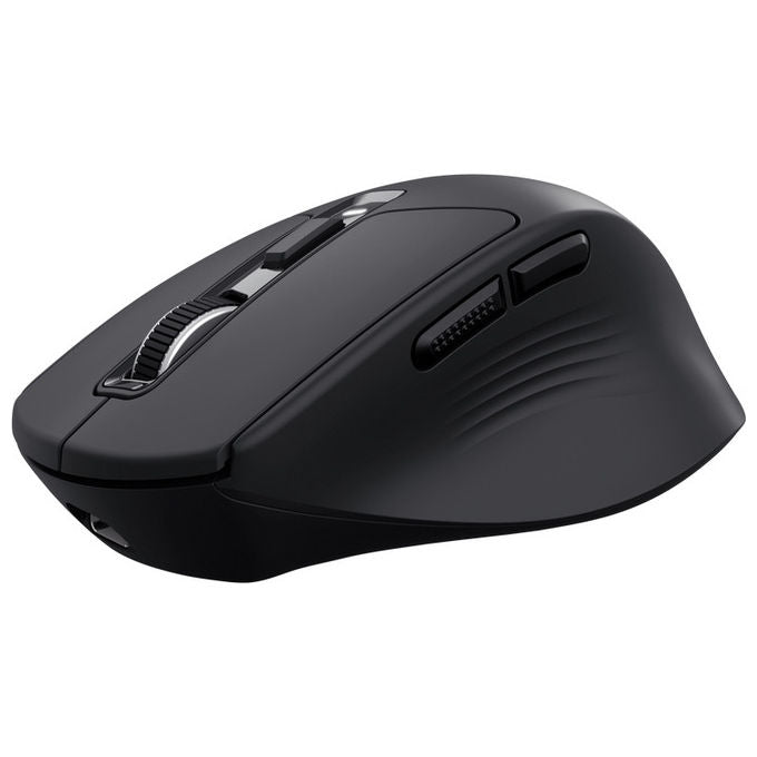 Trust Niven mouse wireless multidevice, ergonomico, silenzioso, ricaricabile, 3200 dpi, bluetooth, nero