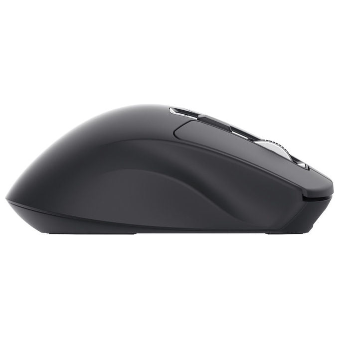 Trust Niven mouse wireless multidevice, ergonomico, silenzioso, ricaricabile, 3200 dpi, bluetooth, nero