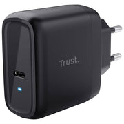 Trust Maxo caricatore universale 65W GaN, 3 porte USB-C, 1 porta USB-A, ricarica rapida, cavo 2m, Bianco