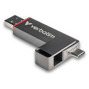 Verbatim Dual QuickStick, chiavetta USB 512 GB, USB-A e USB-C, 3.2 Gen 1, lettura 550 MB-s, scrittura 500 MB-s