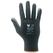 Neri Safety guanti da lavoro 352, filo continuo fibre sintetiche, rivestimento poliuretano, taglia 7, confezione 12 pezzi