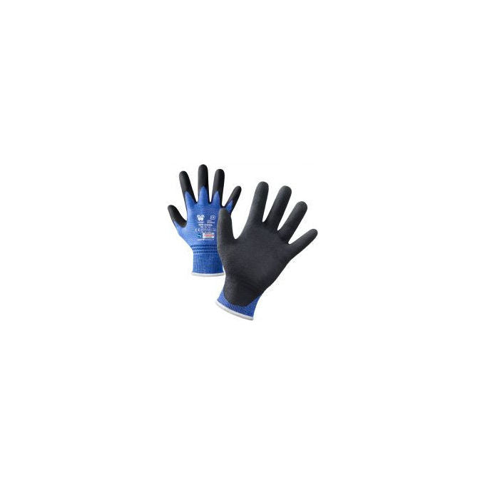 Neri Safety 353135-7 336 NITCUT Guanti Antitaglio Calibro 13 Poliestere Fibra di Acciaio Nitrile Touch Screen Taglia 7 CF12 colore Grigio