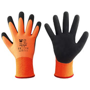 Neri 8009798694806 Ice Flex Guanti Termoni da Lavoro in Poliestere e Lattice Taglia 11 Protezione Freddo EN 388 EN 511 colore Arancione Nero