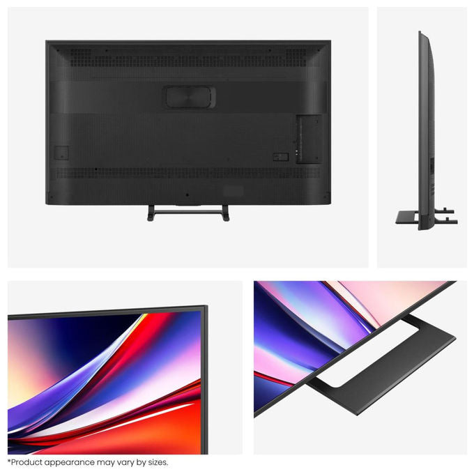 Hisense smart tv QLED 55 pollici 4K Ultra HD, 55A79Q, Dolby Vision, Dolby Atmos, VIDAA, Wi-Fi, HDR10+, nero