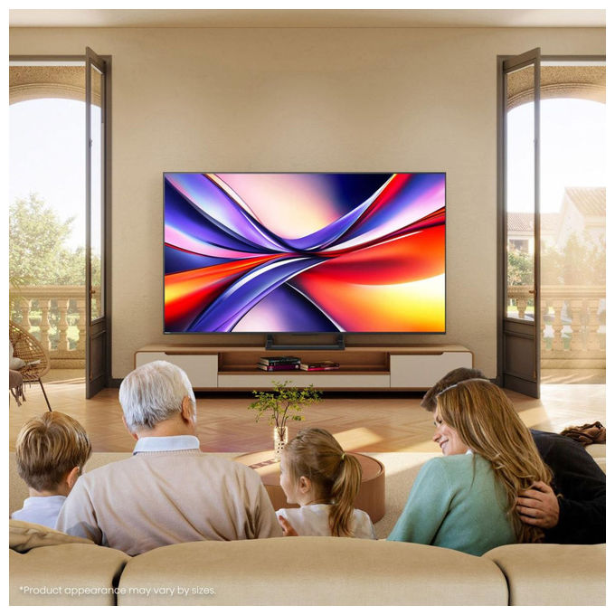 Hisense smart tv QLED 55 pollici 4K Ultra HD, 55A79Q, Dolby Vision, Dolby Atmos, VIDAA, Wi-Fi, HDR10+, nero