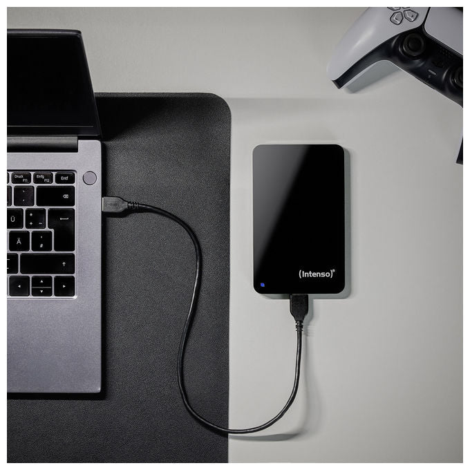 Intenso hard disk esterno portatile 1 TB, 2.5'', USB 3.2 Gen 1, 5400 giri-min, ricondizionato certificato, plug and play, nero