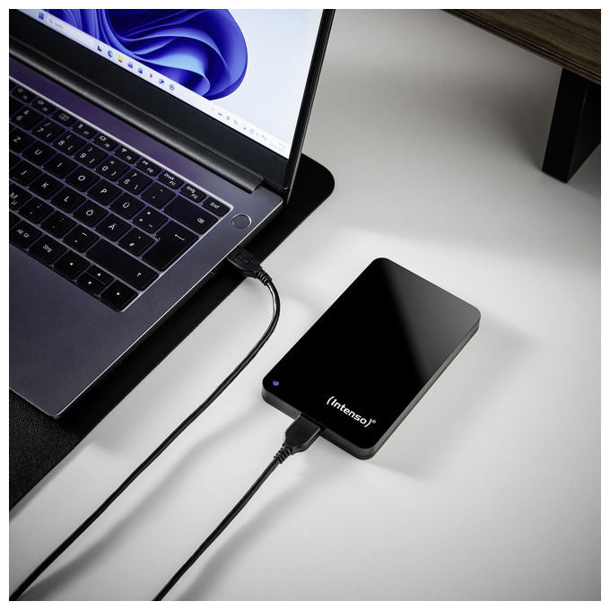 Intenso hard disk esterno portatile 1 TB, 2.5'', USB 3.2 Gen 1, 5400 giri-min, ricondizionato certificato, plug and play, nero