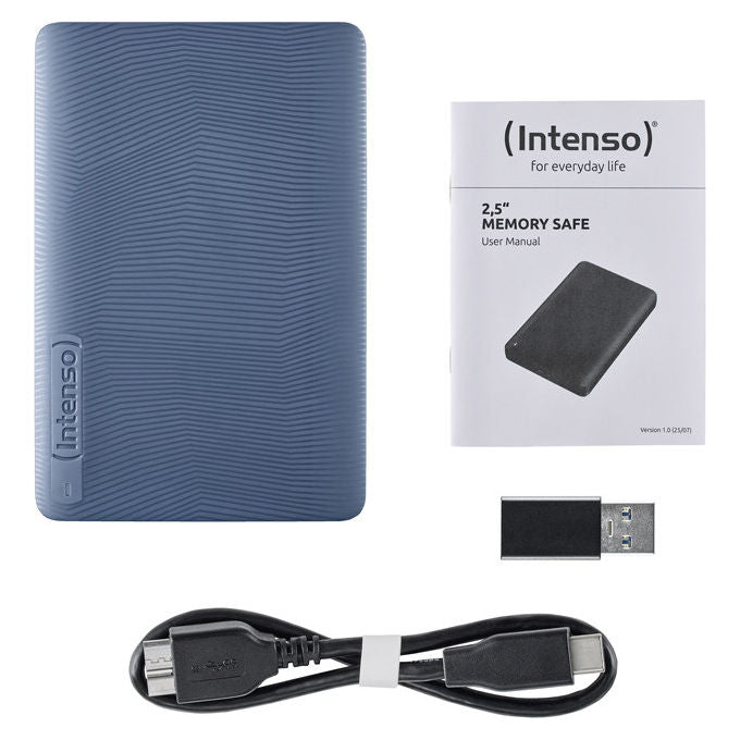 Intenso Memory Safe hard disk esterno 2 TB USB 3.2 Gen 1 2.5'' 85 MB-s portatile blu
