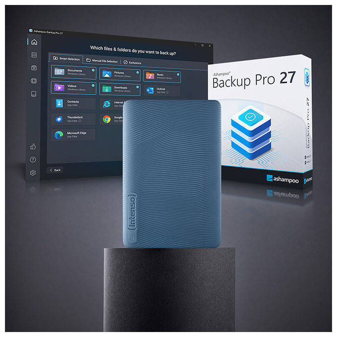 Intenso Memory Safe hard disk esterno 2 TB USB 3.2 Gen 1 2.5'' 85 MB-s portatile blu