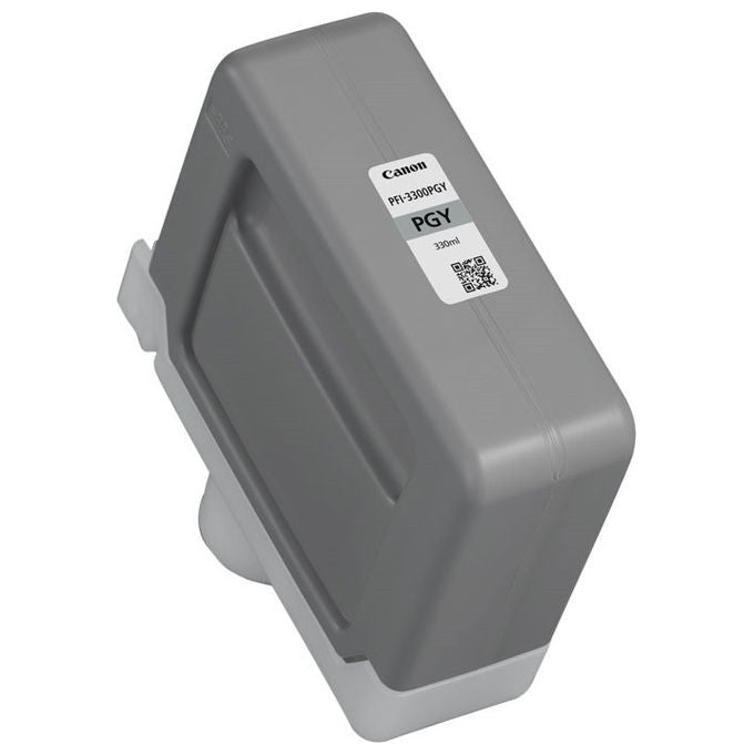 Canon cartuccia d'inchiostro PFI-3300PGY, grigio per foto, 330 ml, originale, compatibile PRO-6600, PRO-4600, PRO-2600