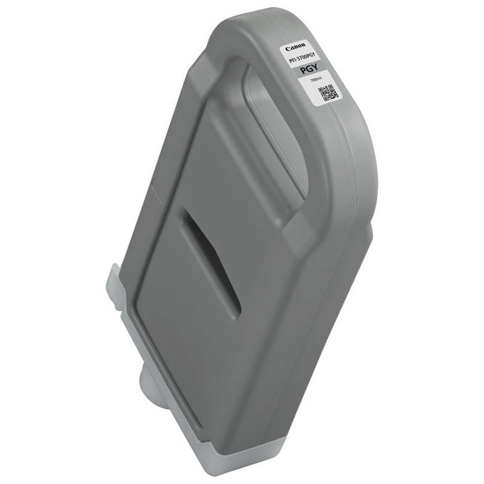 Canon cartuccia inchiostro PFI-3700PGY, grigio fotografico, 700 ml, pigmentata Lucia Pro II, originale, per imagePROGRAF PRO-2600, PRO-4600, PRO-6600