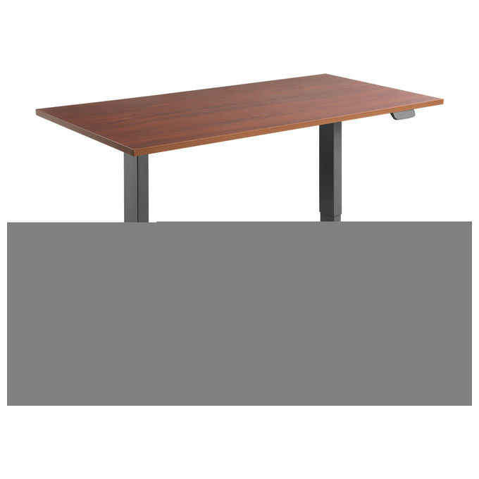 Equip telaio elettrico sit stand per scrivania, doppio motore, ergonomico, altezza da 62 a 128 cm, portata 125 kg, nero, 650805