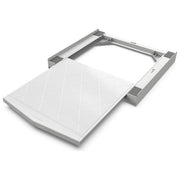 Meliconi Torre Quick kit di sovrapposizione universale, lavatrice e asciugatrice, ripiano estraibile, cinghia sicurezza, made in Italy, bianco