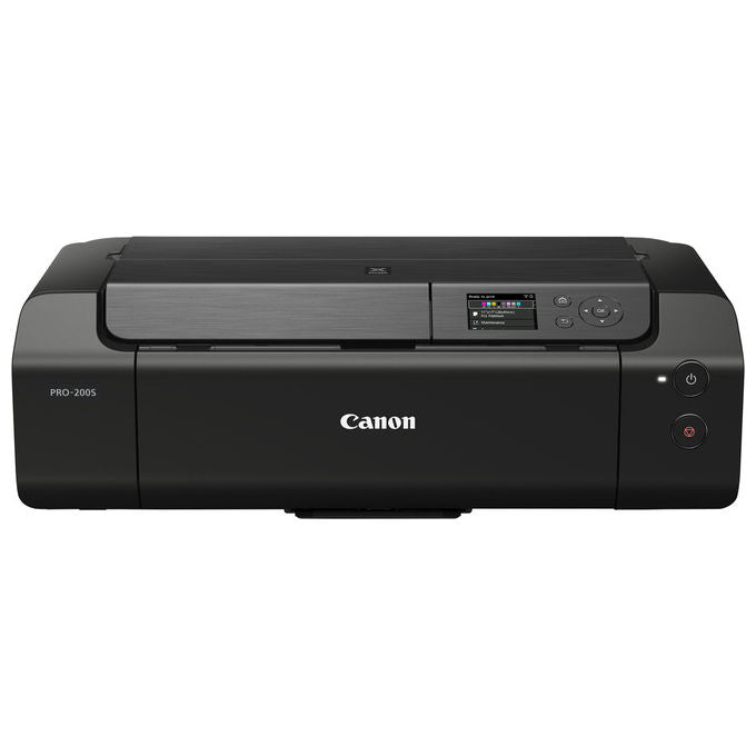 Canon PIXMA PRO-200s, stampante fotografica inkjet, formato A3+, 8 inchiostri dye, 4800x2400 dpi, Wi-Fi, display LCD touch, nero