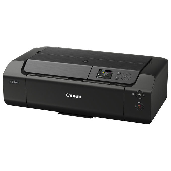 Canon PIXMA PRO-200s, stampante fotografica inkjet, formato A3+, 8 inchiostri dye, 4800x2400 dpi, Wi-Fi, display LCD touch, nero