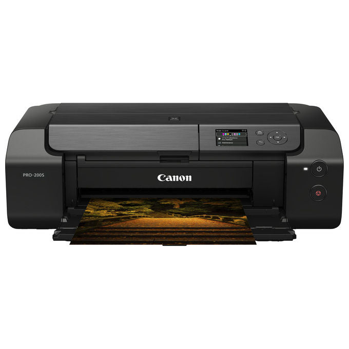 Canon PIXMA PRO-200s, stampante fotografica inkjet, formato A3+, 8 inchiostri dye, 4800x2400 dpi, Wi-Fi, display LCD touch, nero