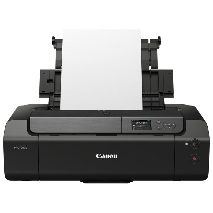 Canon PIXMA PRO-200s, stampante fotografica inkjet, formato A3+, 8 inchiostri dye, 4800x2400 dpi, Wi-Fi, display LCD touch, nero