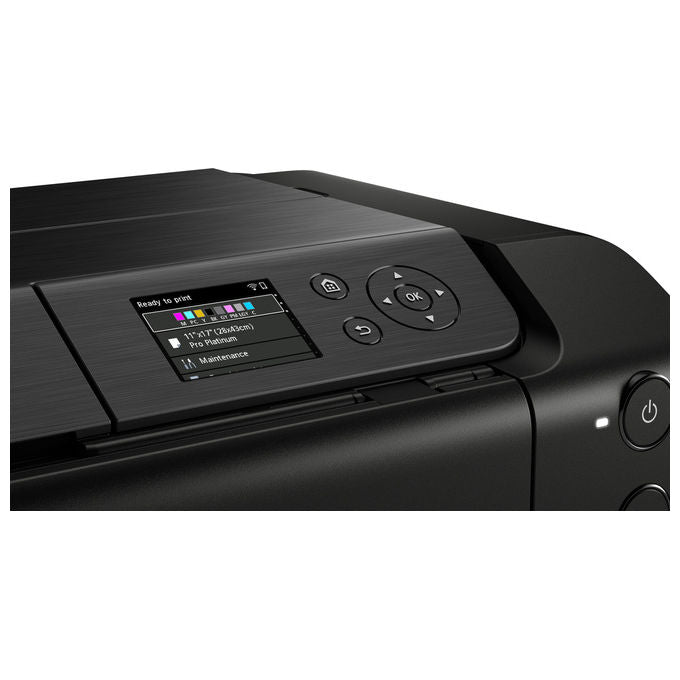 Canon PIXMA PRO-200s, stampante fotografica inkjet, formato A3+, 8 inchiostri dye, 4800x2400 dpi, Wi-Fi, display LCD touch, nero