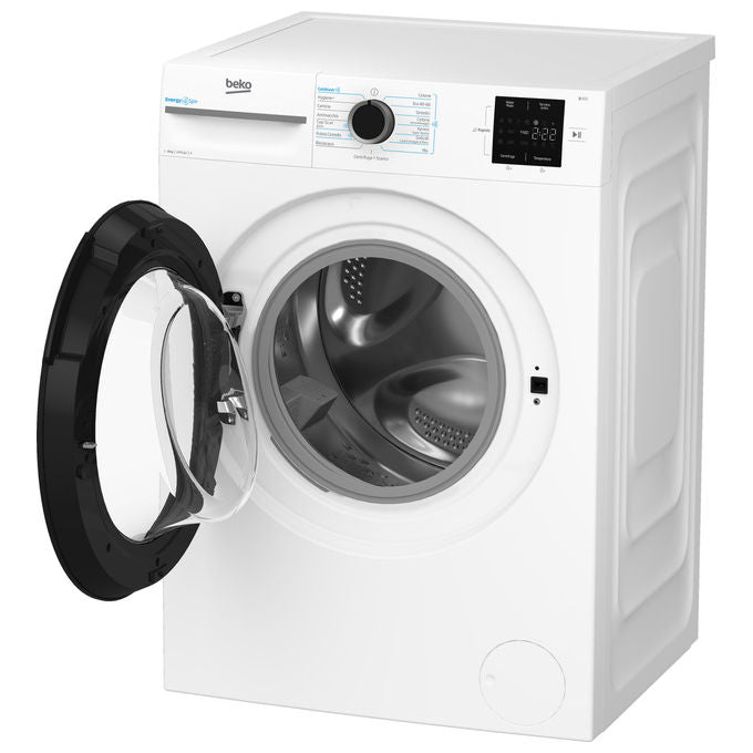 Beko MWBM8147EB Lavatrice Frontale 8 Kg 1400 rpm Classe A Motore Inverter SteamCure Vapore (84.5x60x54.6 cm) colore Bianco