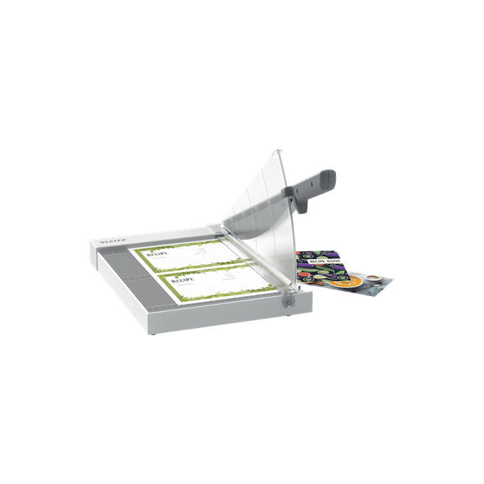 Leitz ghigliottina Precision Home A4, taglierina a leva, 8 fogli, acciaio inossidabile, uso domestico, antracite