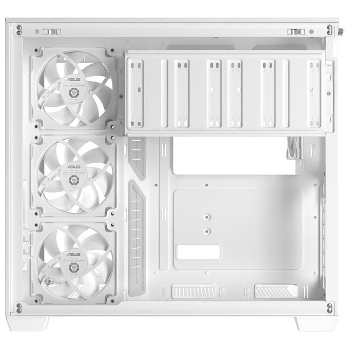 ASUS case mid-tower A32 Plus TG ARGB, vetro temperato, illuminazione ARGB, 4x ventole 120 mm, ATX, bianco