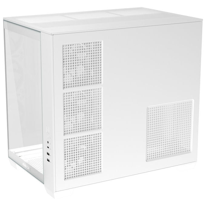 ASUS case mid-tower A32 Plus TG ARGB, vetro temperato, illuminazione ARGB, 4x ventole 120 mm, ATX, bianco