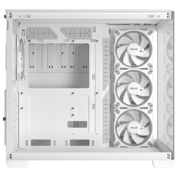 ASUS case mid-tower A32 Plus TG ARGB, vetro temperato, illuminazione ARGB, 4x ventole 120 mm, ATX, bianco