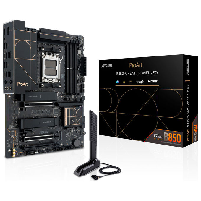 ASUS scheda madre PROART B850-CREATOR WIFI NEO, Socket AM5, AMD B850, DDR5 256 GB, Wi-Fi 7, ATX