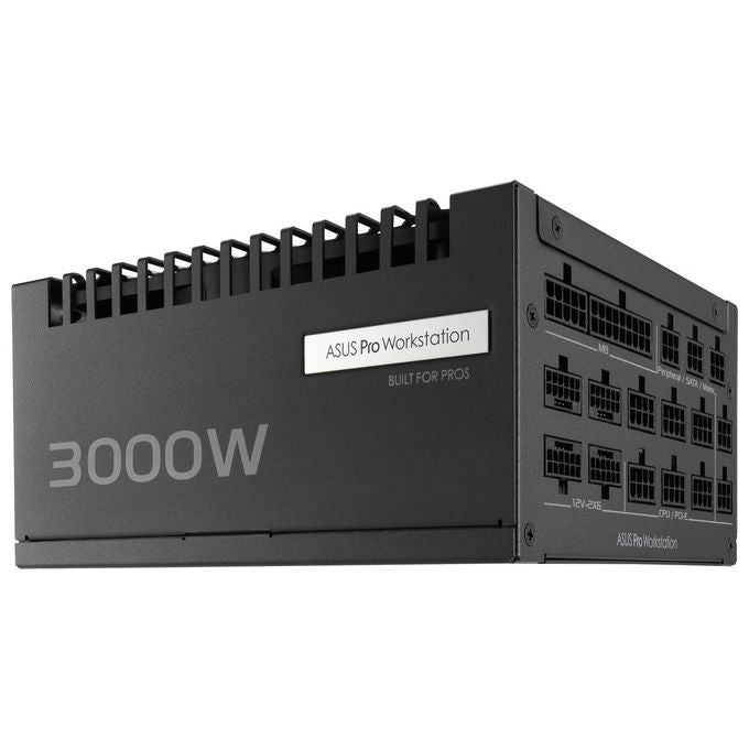 ASUS alimentatore PRO-WS-3000P, 3000W, ATX 3.1, 80 PLUS Platinum, modulare, workstation multi-GPU, nero