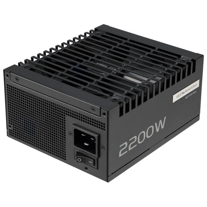 ASUS alimentatore Pro WS 2200W Platinum, ATX 3.1, 80 Plus Platinum, fully modulare, 4x PCIe 16-pin, nero