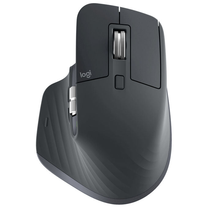 Logitech MX Master 3S mouse wireless bluetooth, 8000 DPI, silenzioso, ergonomico, ricaricabile USB-C, grafite