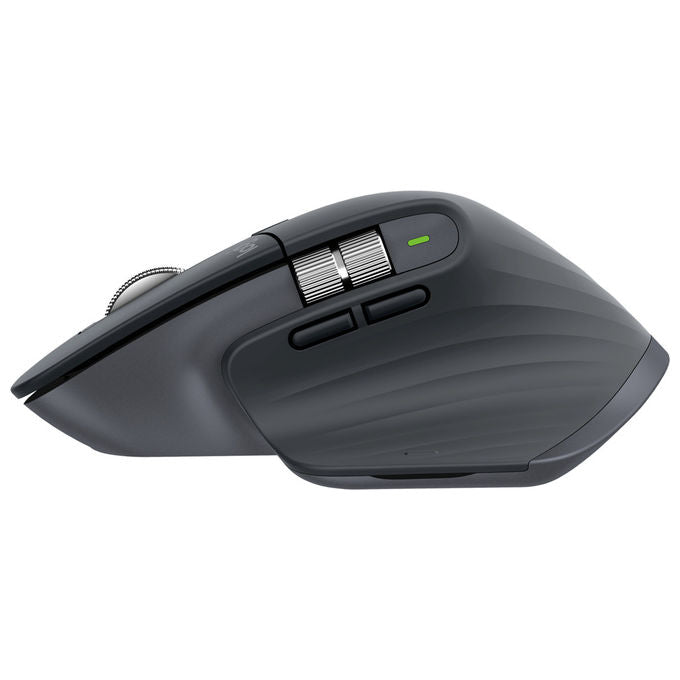 Logitech MX Master 3S mouse wireless bluetooth, 8000 DPI, silenzioso, ergonomico, ricaricabile USB-C, grafite