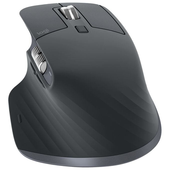 Logitech MX Master 3S mouse wireless bluetooth, 8000 DPI, silenzioso, ergonomico, ricaricabile USB-C, grafite