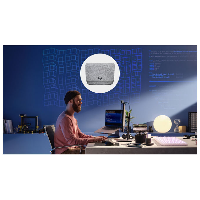 Logitech MX Master 3S mouse wireless bluetooth, 8000 DPI, silenzioso, ergonomico, ricaricabile USB-C, grafite
